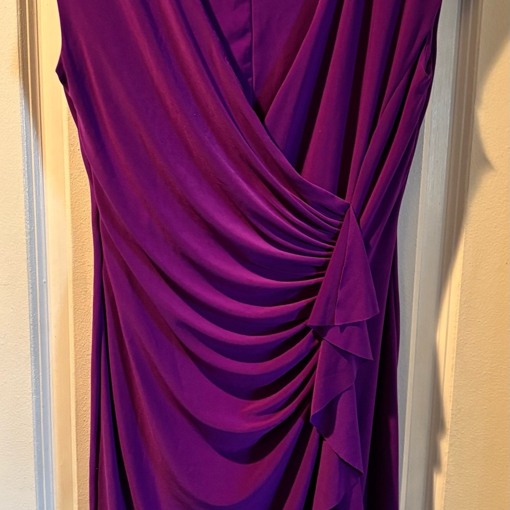 Label by EvanPicone Wrap Purple Dress Size 8